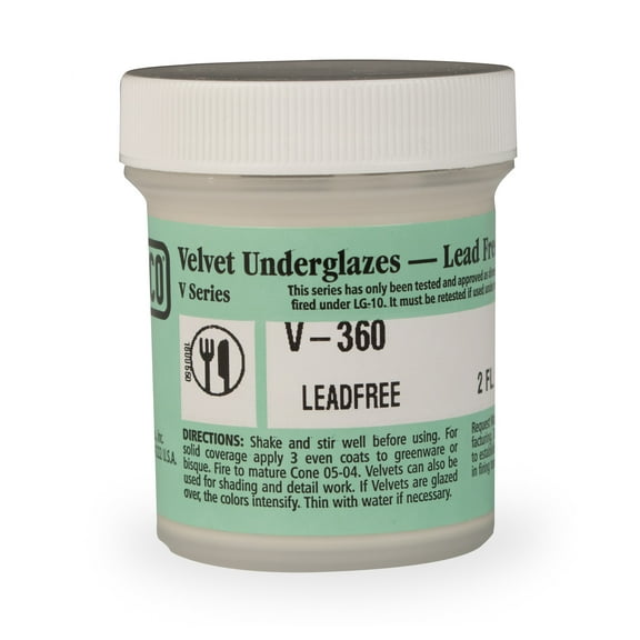 Amaco Velvet Underglaze, 2 oz., White