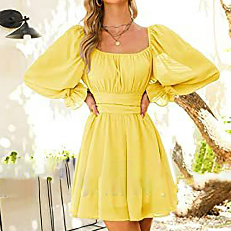 Summer Savings Clearance 2023! pbnbp Chiffon Dresses for Women
