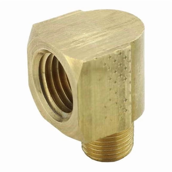 Parker Extruded Street Elbow,Brass,1/4 x 1/8 in 2202P-4-2