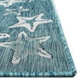 thumbnail image 4 of Liora Manne Carmel Starfish 8'10" x 11'9" Aqua Rectangle Area Rugs CRE91841504, 4 of 7