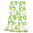 thumbnail image 3 of Bingfone Kawaii Avocado Print Flannel Fleece Blanket Throw Blanket For Bed,Sofa,Couch,Travel,Camping(80"X60"), 3 of 9