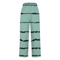 thumbnail image 4 of Timegard Womens Plus Size Pants Striped Straight Leg Elastic Waist Lounge Pants with Pockets Fall Travel, 4 of 5