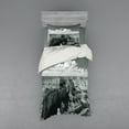 thumbnail image 2 of Ambesonne Grey Bedding Set 4 Pcs, Nostalgic Grand Canyon, Queen, Grey, 2 of 3