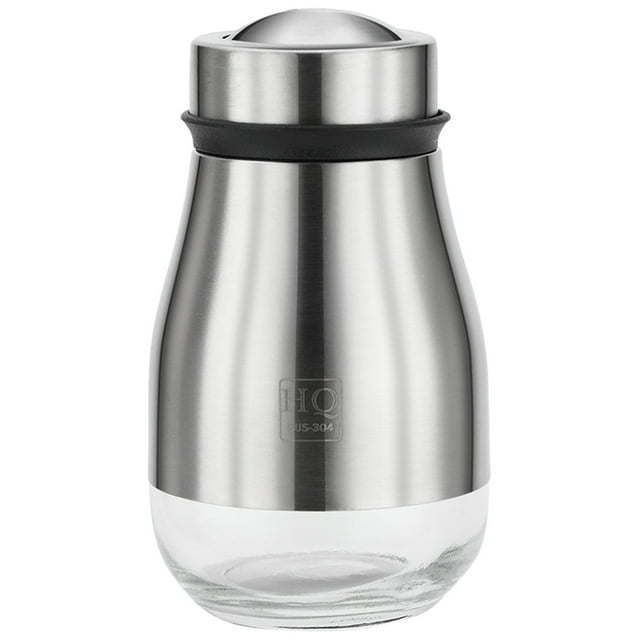WHEANG Poivrière en Acier Inoxydable avec 3 Trous de Versement Réglables 110ml pour Cuisine