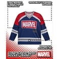 thumbnail image 5 of Marvel Mens Hockey Jersey - Spider-Man Mickey Mouse Punisher Long Sleeve Mesh Hockey Jerseys for Men, 5 of 7