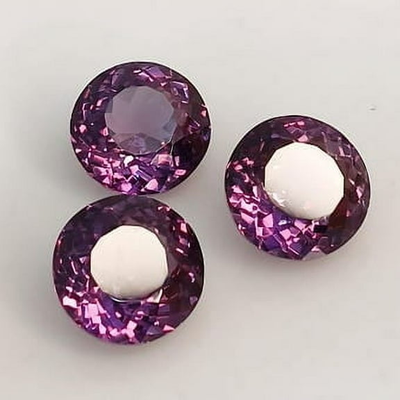 30 Carat Lot of Natural Alexandrite Round Cut Bi Color Gemstone Stones