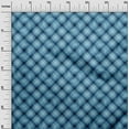 thumbnail image 3 of oneOone Cotton Cambric Medium Blue Fabric Check Craft Projects Decor Fabric Printed By The Yard 42 Inch Wide, 3 of 4