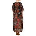 thumbnail image 2 of Miss Lavish London Caftans for Women Summer Ladies Long Kimono Maxi Style Kaftans Dress in One Size, Black, 2 of 5