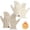B-Beige+Khaki, variant on KOITHOT 2 Pairs Winter Gloves for Women Thick Lined Touch Screen Knit Warm Gloves for Cold Weather