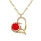 thumbnail image 1 of Collar de joyas con forma de rosa para niñas Collar con colgante de corazón para mujer Collares Colgantes, 1 of 8