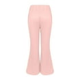 thumbnail image 5 of Outfmvch Lined Leggings for Women Thermal Flare Leggings Bellbottom Leggings for Women Plaid Pants for Women Dressy Pants for Women Thermal Leggings Striped Pants Women Light Pink L, 5 of 9