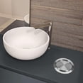thumbnail image 3 of Stainless Steel Garbage Flap Lid Trash Bin Cover Flush -in Balance Swing Flap Garbage Lid For Kitch, 3 of 5