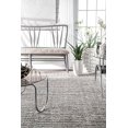 thumbnail image 2 of nuLOOM Sherill Ripple Modern Abstract Living Room or Bedroom Area Rug, 7' 6" Square, Grey, 2 of 4