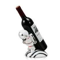 Decorative Astronaut Wine Bottle Holder, White Resin Spaceman Design, Novelty Home Decor