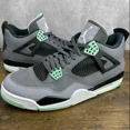 thumbnail image 2 of Ni - ke Jordan 4 Retro Green Glow 2013 Size 12 308497-033 Grey Men’s Sneakers OG Rare, 2 of 5