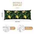 thumbnail image 3 of Lsque Fresh Avocados Body Pillow Case Cover,Ultra-Soft Microfiber Bed Pillow Cases 20x54 inches,Elegant Bedding,Breathable Durable Pillow Cover with Envelope Closure, 3 of 8