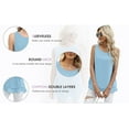 thumbnail image 3 of Uvplove Women's Sleeveless Chiffon Tank Top Double Layers Casual Blouse Tunic,Grey,3XL, 3 of 10