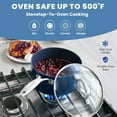 thumbnail image 4 of Granitestone 15 Pc Kitchen Pots and Pans Set Non Stick, Kitchen Cookware Sets, Pot and Pan Set, Nonstick Cookware Set, Diamond Coated Non Stick Pots and Pan Set, Dishwasher Safe - Blue, 4 of 8