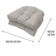 thumbnail image 2 of Bxaolu 2PCS Tufted Seat Cushion, 19''x19'' Outdoor Indoor U-Shape Cushions for Chair Seat, Rocking Chair Cushion Pad Sets for Patio Garden Home Office Furniture (Gray), 2 of 7