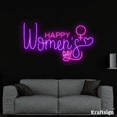 thumbnail image 3 of Craftnamesign Happy Women's Day LED Neon Sign, Restaurant Shop Decor, 3 of 4