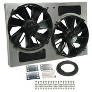 Derale Performance 16826 Gray/Black High Output Dual Radiator Fan