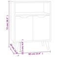 thumbnail image 4 of vidaXL Sideboard White 60x30x72 cm Engineered Wood, 4 of 5