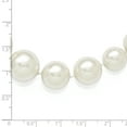 thumbnail image 5 of Sterling Silver 8-16mm Graduated White Shell Bead Necklace, 5 of 5