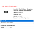 thumbnail image 2 of Front Left Wheel Cylinder - Compatible with 1960 American Motors Rambler, 2 of 2