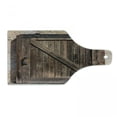 thumbnail image 1 of Rustic Cutting Board, Aged Wooden Sliding Barn Door Vintage Texture Architectural Farm House Print, Decorative Tempered Glass Cutting and Serving Board, Wine Bottle Shape, Brown Beige, by Ambesonne, 1 of 1
