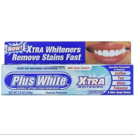Plus White Dentifrice Xtra Whitening Whitening menthe fraîche 3,50 oz (pack de 3)