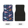 thumbnail image 2 of Balery Dinosaur Pattern 4-Piece Floor Mats, Heavy-Duty Rubber Liners, Anti-Slip Design, All-Season Automotive Protection, Vehicles, Cars, Trucks, and SUVs, 2 of 5