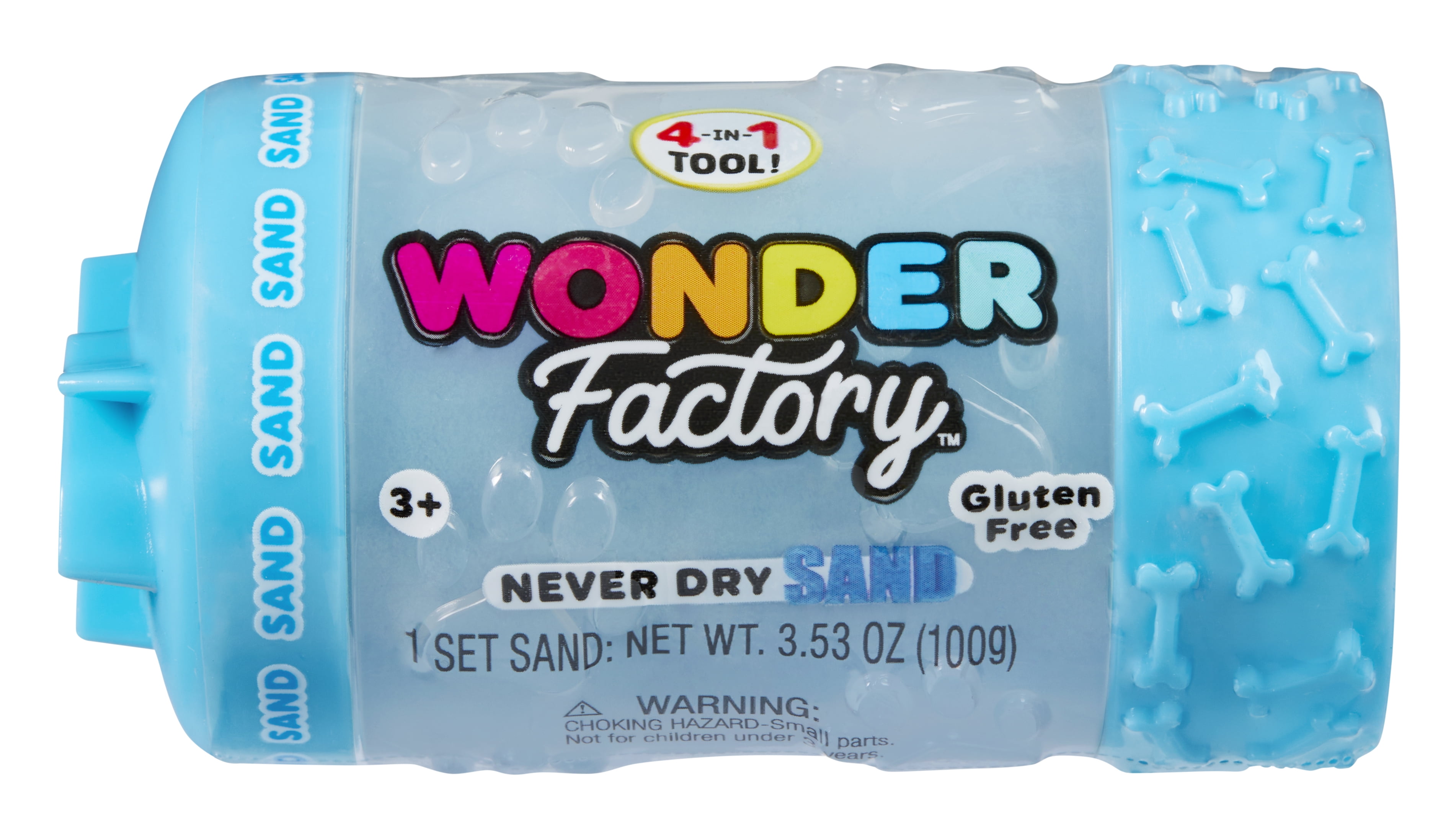 Wonder Factory Never Dry Single Sand – Blue - Never Dries Out and Gluten Free