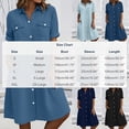 thumbnail image 3 of Axiiglly Summer Denim Shirt Dresses for Women 2026 Collared Button Down Rolled Sleeve Midi Dresses with Pockets Trendy A Line Dress, S-2XL, 3 of 8