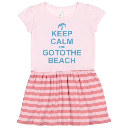 

Inktastic Keep Calm Go To The Beach Gift Toddler Girl Dress
