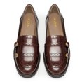 thumbnail image 4 of YDN Women Round Toe Monk Strap Lofers Buckle Slip on Low Chunky Heels Daily Work Walking Shoes Size 8.5 Brown, 4 of 5