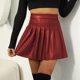 thumbnail image 2 of Moda para mujer Vestido de color sólido Cintura alta Paquete sexy Falda a la cadera Falda con diseño de arrugas irregulares Wmkox8yi FGJ1118, 2 of 3