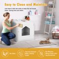 thumbnail image 5 of SONGMY 18.9'' Cat House, White Indoor Pet Crate Litter Box Enclosure, Hidden Litter Box Furniture, 5 of 10