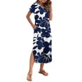 thumbnail image 3 of OutfitShow Women Maxi Dress with Pockets Casual Short Sleeve V-Neck Summer Dress, 3 of 7