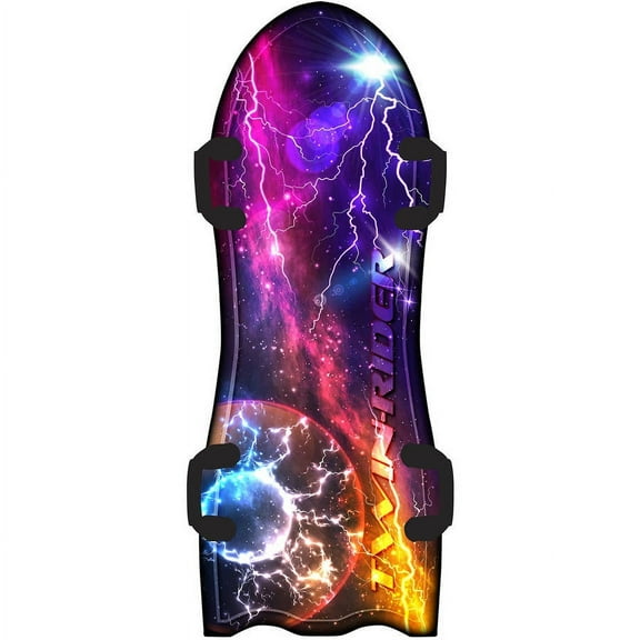 EMSCO Group 52" Foam Two-Rider Toboggan Sled with Easy-Grip Handles and Colorful Graphics