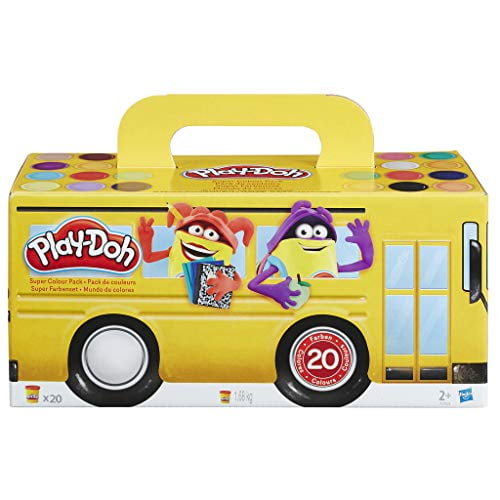pack of 20 Plasticine Play-Doh Hasbro A7924EU6 Super Paint Set 