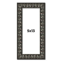 5x13 Frame Black-Brown Medieval Solid Wood Picture Frame | 1.5 Inch Moulding Width | Gotham Beveled