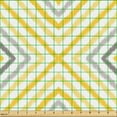 thumbnail image 2 of Ambesonne Modern Boho Fabric by the Yard Upholstery, Colorful Stripes Pastel, 1 Yard, Orange Pastel Yellow Grey, 2 of 5