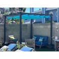 thumbnail image 2 of PURPLE LEAF Pergola 10' X 10' Outdoor Retractable Pergola with Sun Shade Canopy Patio Metal Grape Trellis Pergola Grill Shelter Pergola for Porch Garden Yard, Turquoise Blue, 2 of 13