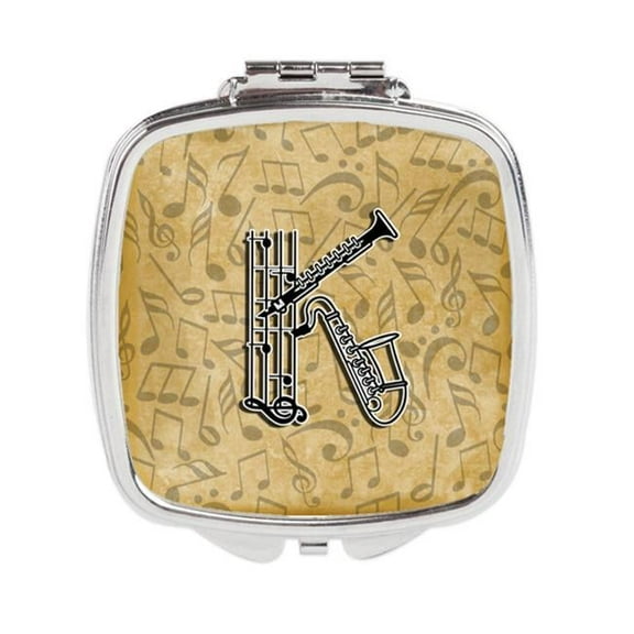 Carolines Treasures Letter K Musical Instrument Alphabet Compact Mirror