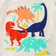 thumbnail image 5 of Gibobby Blusas De Moda Camiseta de verano para niños con estampado de dinosaurio de dibujos animados, camiseta de manga corta con cuello redondo, informal para salir de 1 a 7(Blanco, 12-18 Meses), 5 of 5
