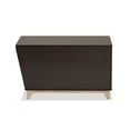 thumbnail image 5 of Baxton Studio Eckhart Modern and Contemporary Two-Tone Dark Brown and Oak Finished Wood Cat Litter Box Cover House, 5 of 7