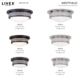 thumbnail image 6 of Livex Lighting Westfield Ceiling Mount in Brushed Nickel, 6 of 10