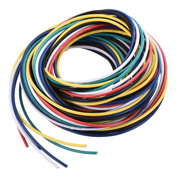 16 Gauge Hookup Wire 3.0m/10ft 16AWG Flexible Electrical Wire Tinned Copper Stranded 6 Color, 2.5mm