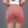 thumbnail image 5 of Sngxgn Yoga Shorts for Women Tummy Control High Waist Yoga Shorts(Pink,S), 5 of 7