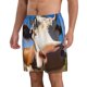 thumbnail image 2 of Fotbe Blue Sky Meadow Cute Cow Trajes de Baño Estampados para Hombre, Shorts de Verano de Secado Rápido, Ropa de Playa, Bañadores-Large, 2 of 6